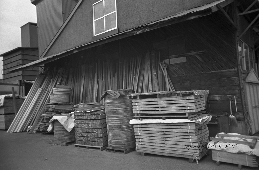 「木の町」の材木工場